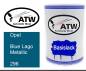 Preview: Opel, Blue Lago Metallic, 296: 500ml Lackdose, von ATW Autoteile West.